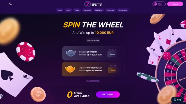 7bets casino fortune wheel