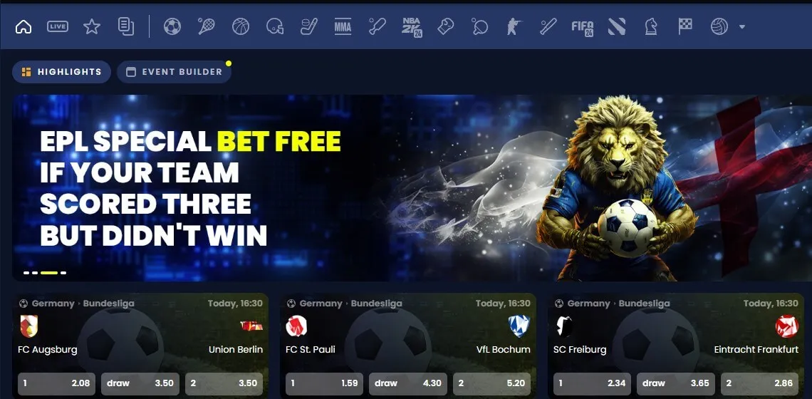 Kripty casino sports games