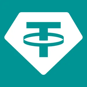 Tether crypto currency icon square