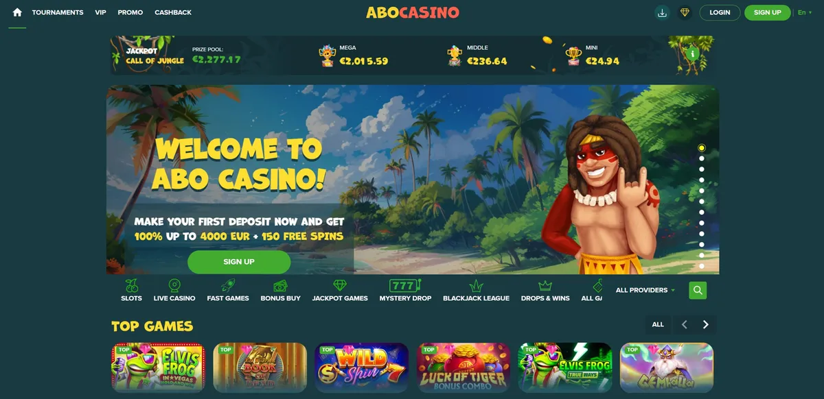 abocasino full screen