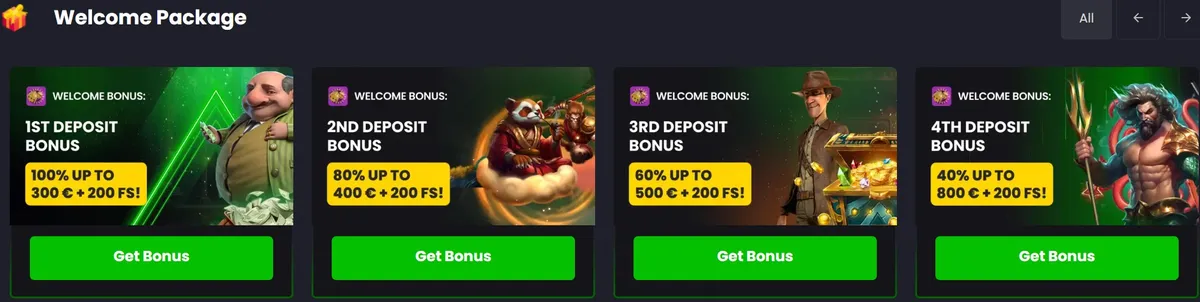 asino casino welcome pacage