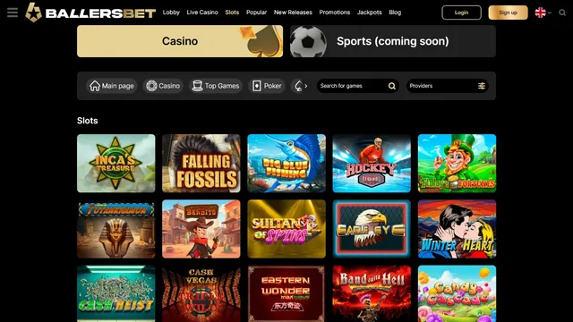 ballersbet casino games