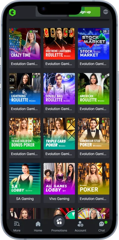 bc.game casino phone live games