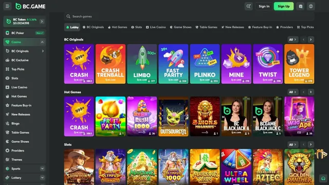 bcgame casino games