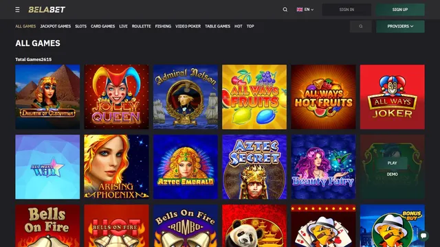 belabet casino games