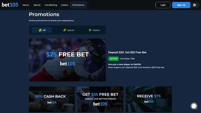 bet105 casino promotions