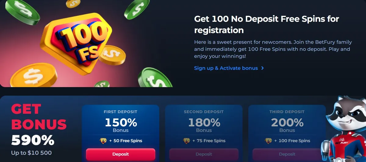 betfury casino deposit bonus