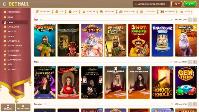 bethall casino games