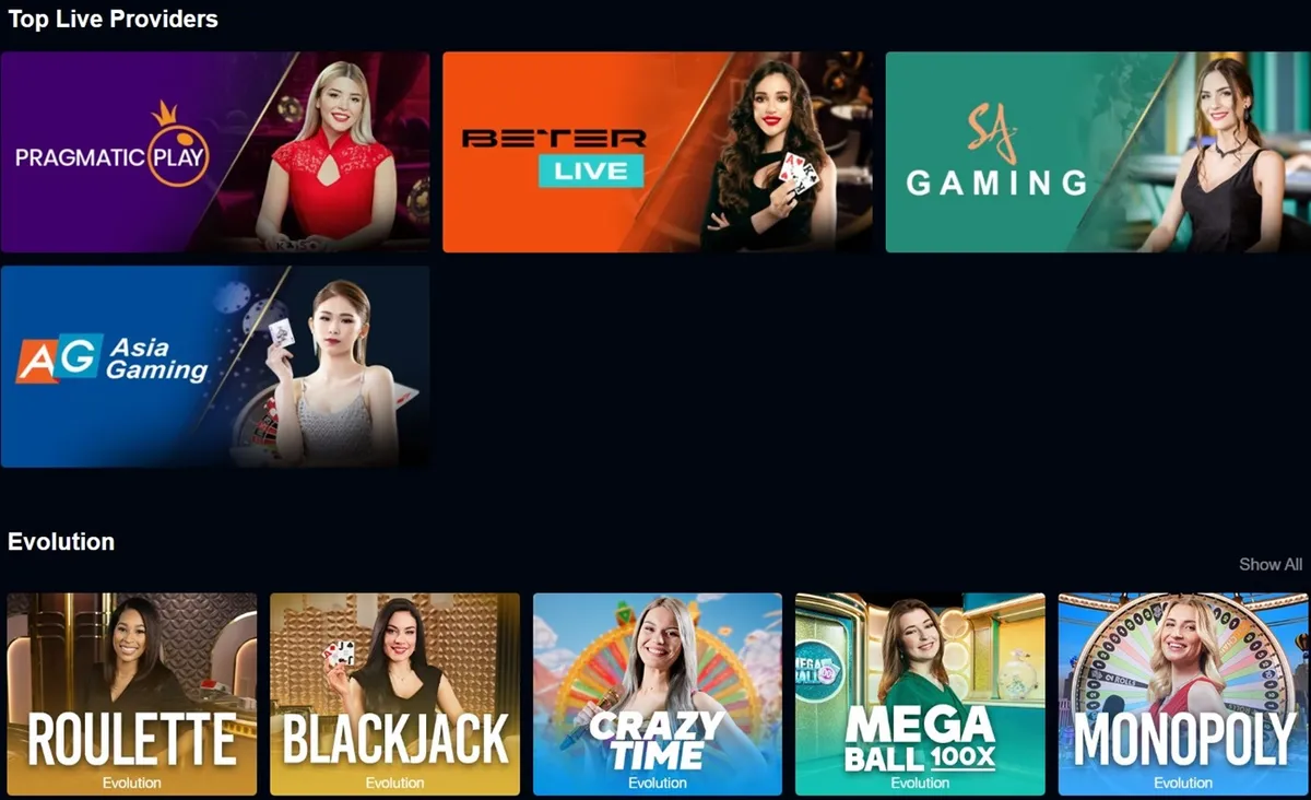 betplay casino live games