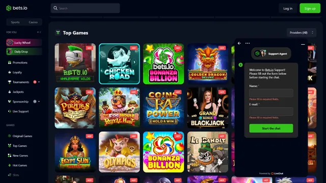 bets.io casino support