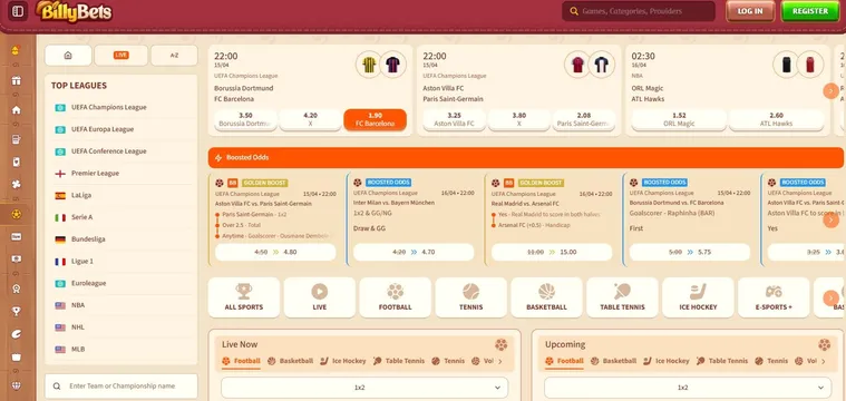 billybets casino sports betting