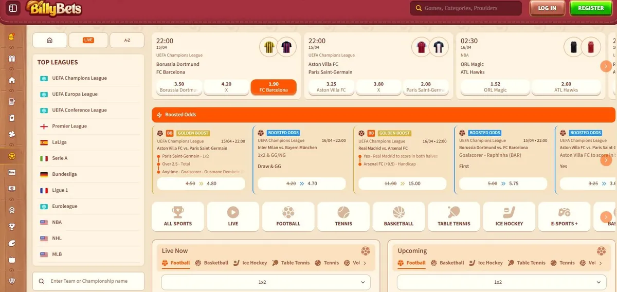 billybets casino sports betting