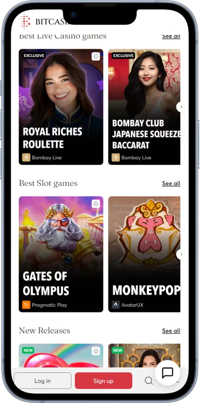 bitcasino.io phone screen games