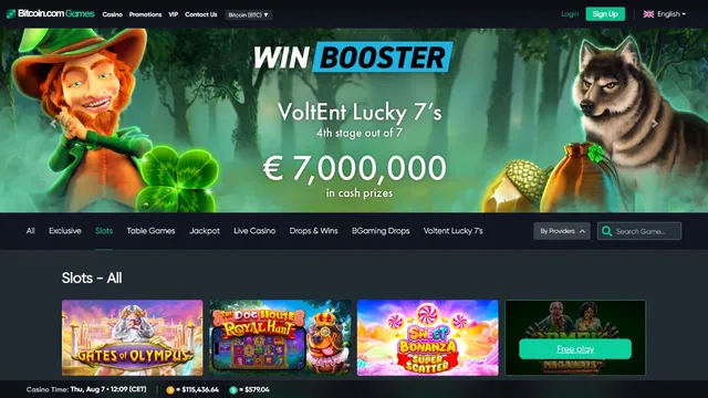 bitcoin.com casino website screen