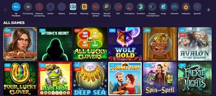 bitcoincasino io games