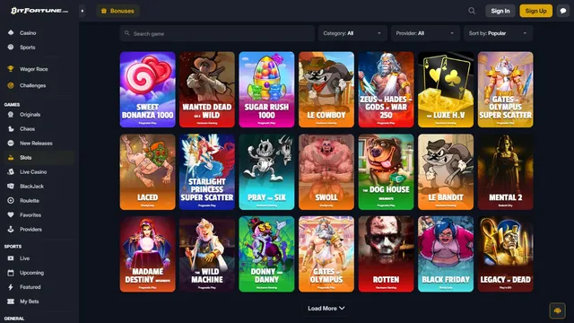 bitfortune casino games