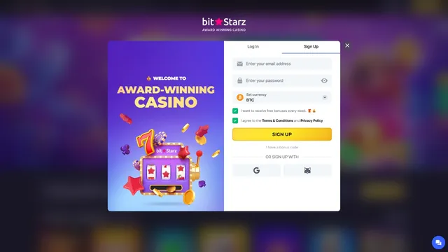 bitstarz casino registration