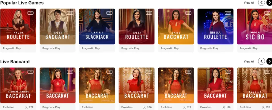 bombastic casino live games