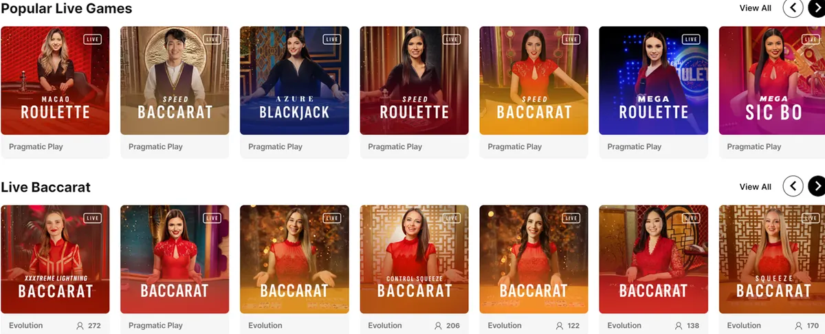 bombastic casino live games