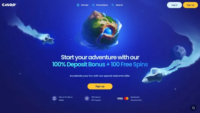 casoo casino website screen