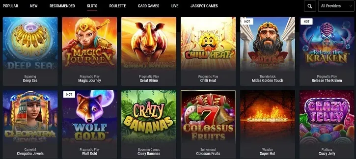 cobra casino games