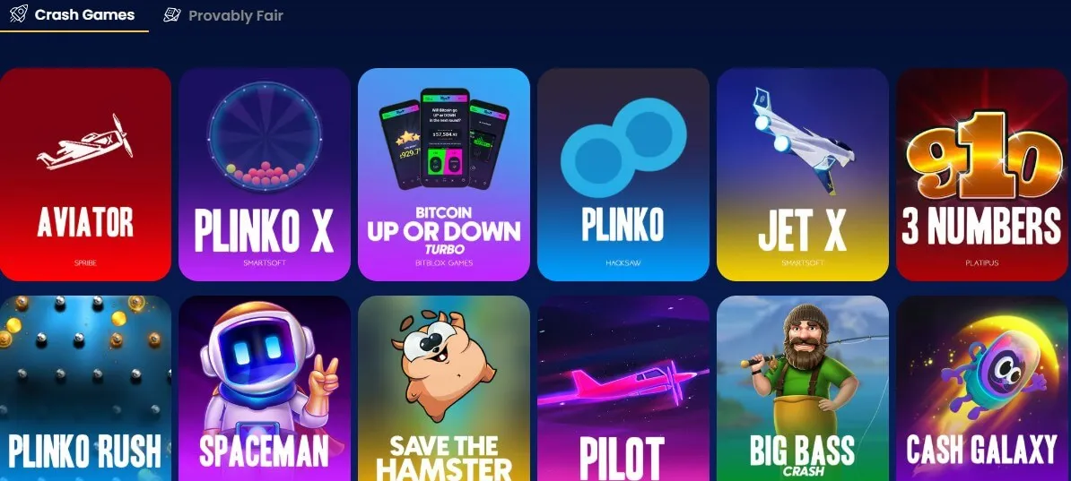 coinkings casino crash games