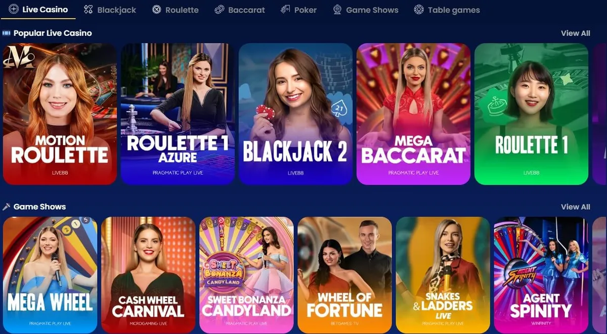 coinkings casino live games