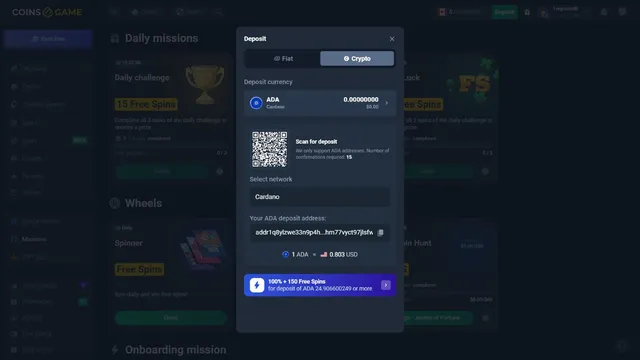 coins.game casino deposit