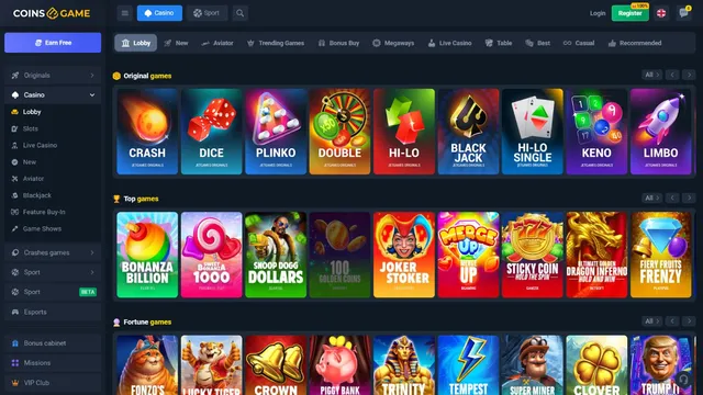 coins.game casino games