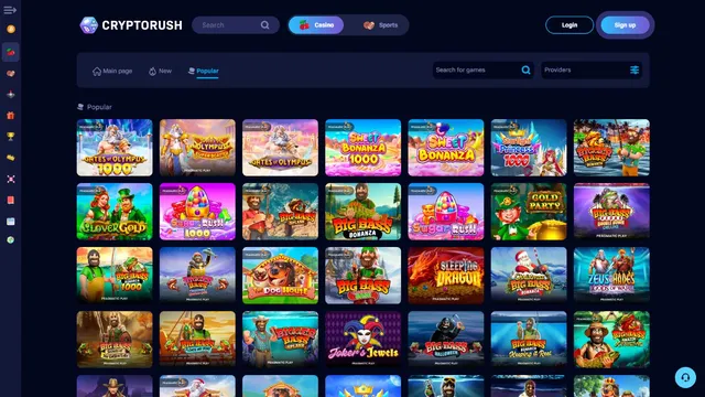 cryptorush casino games