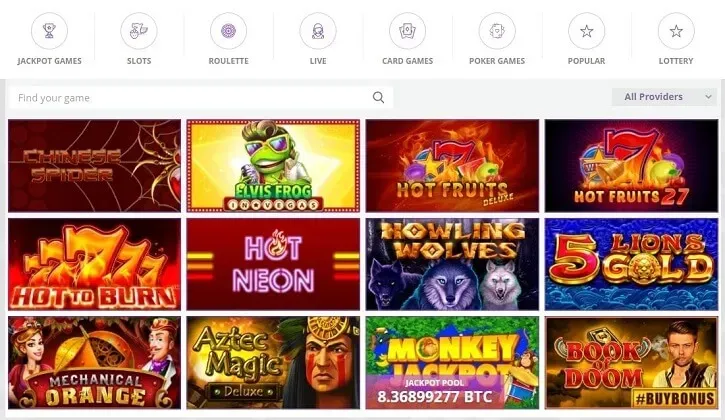 cryptowild casino games