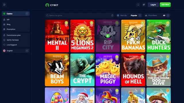 cybet casino games