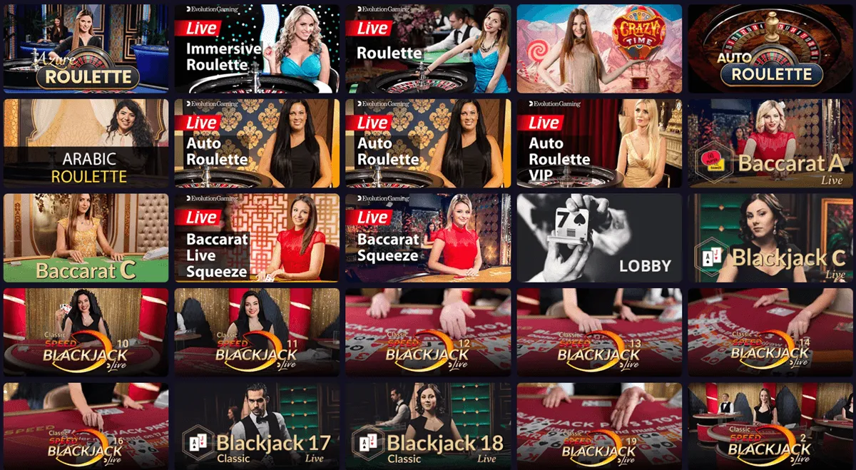 dlx casino live games