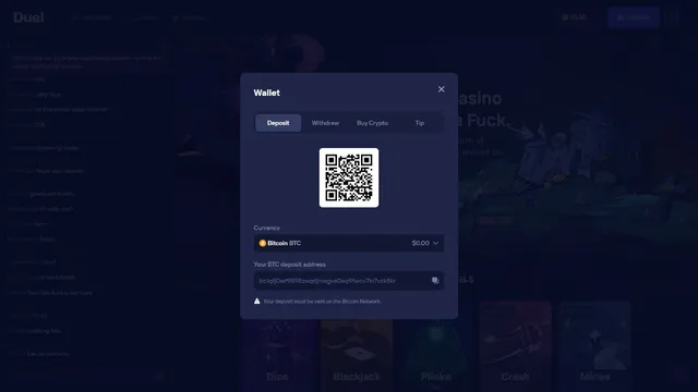 duel casino deposit