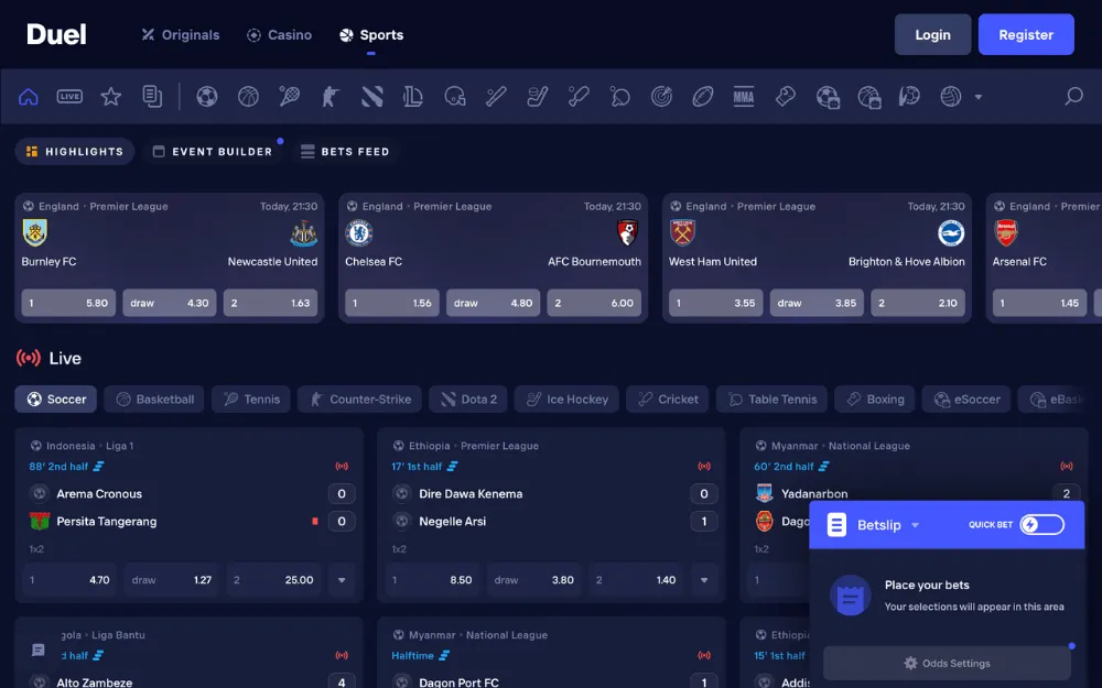 duel casino sports icon