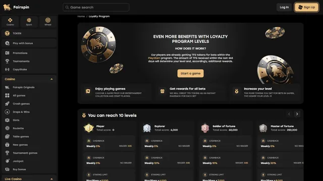 fairspin casino loyalty program