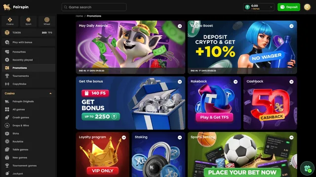 fairspin casino promotions