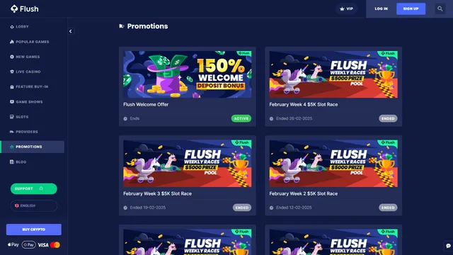 flush casino promotions
