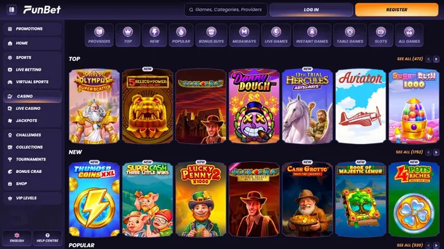 funbet casino games