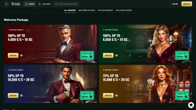 goldex casino promotions