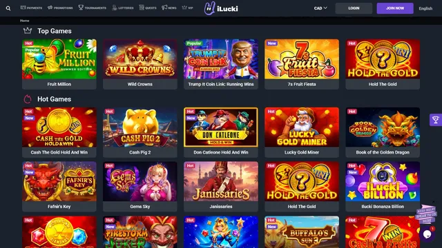 ilucki casino games