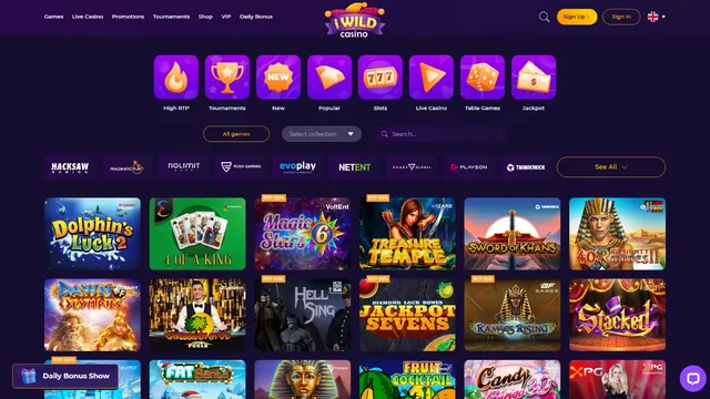 iwild casino games