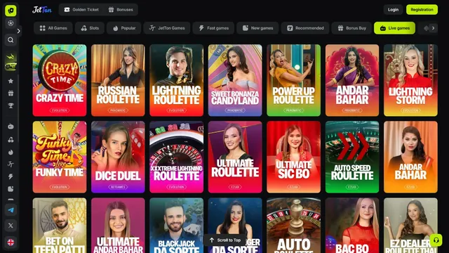 jetton casino live games