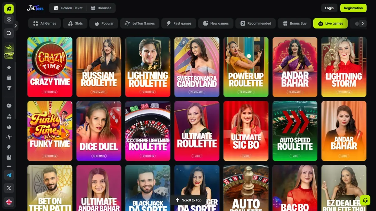 jetton casino live games