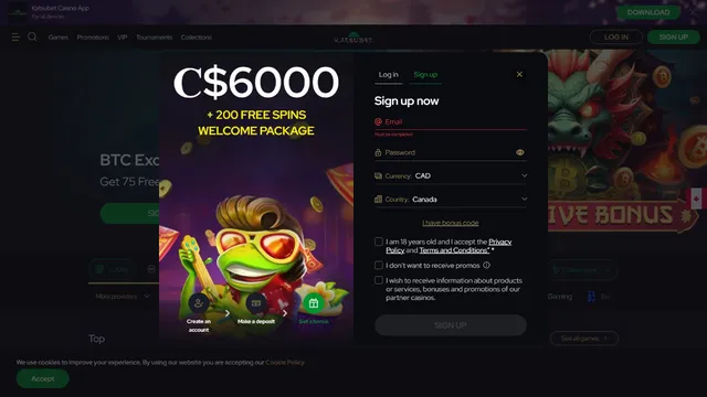 katsubet casino registration