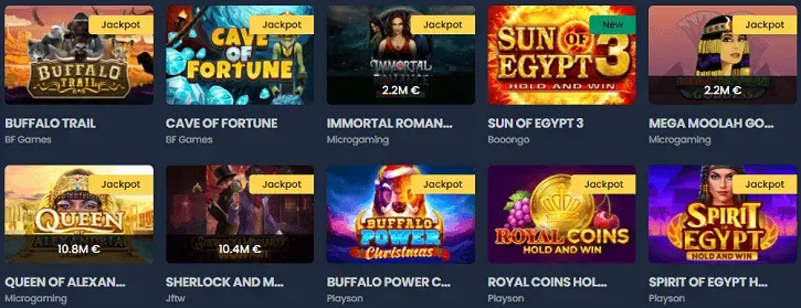 kryptosino jackpot games