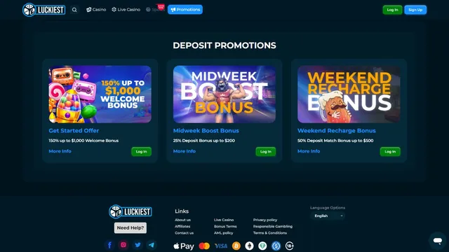 luckiest casino promotions