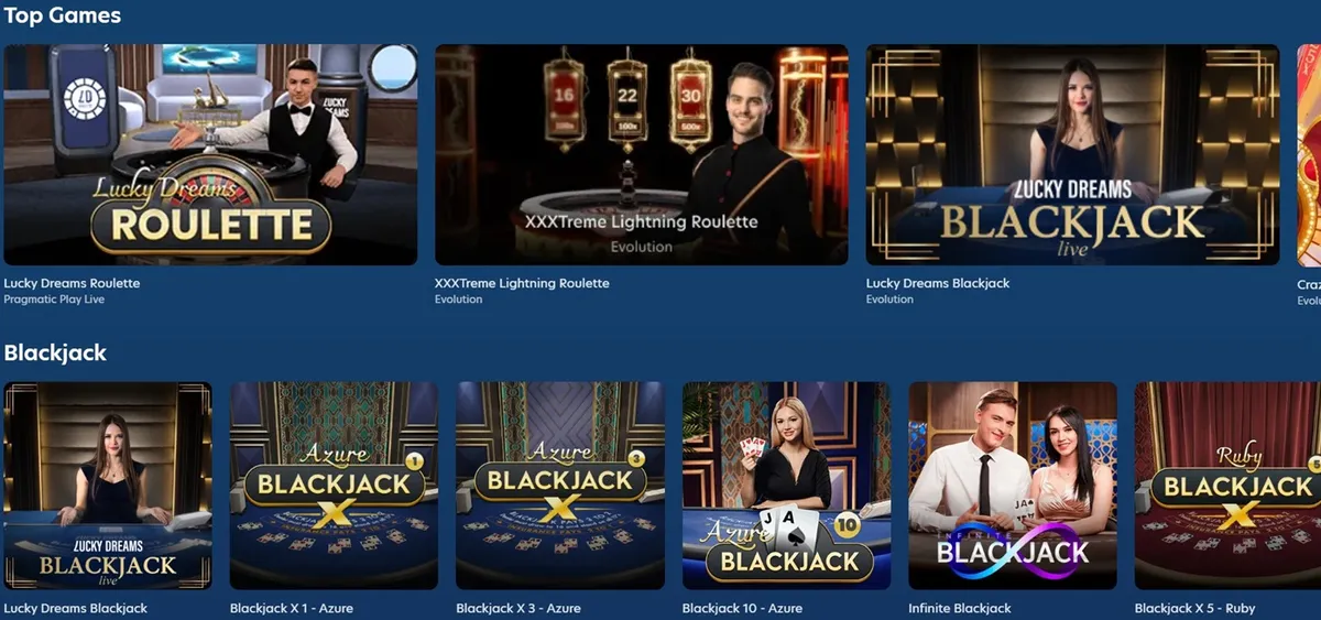 lucky dreams casino live games