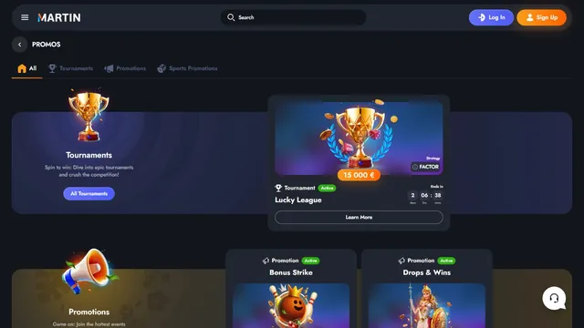 martin casino promotions