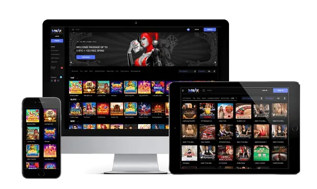 mirax casino website screens